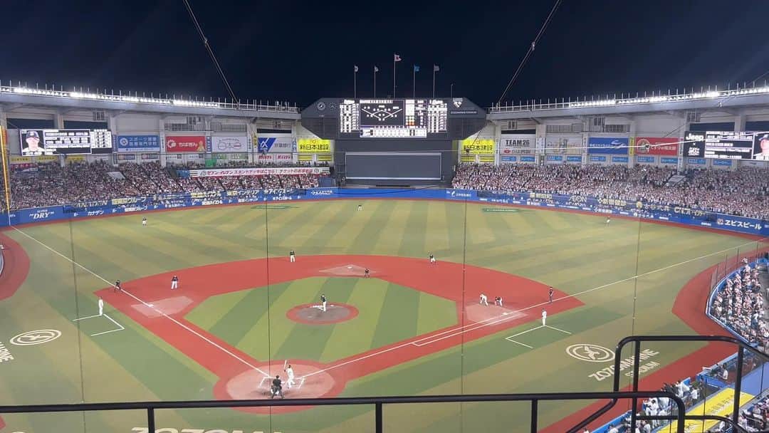 のインスタグラム：「千葉マリンに野球観に行ったら、オリックス山本由伸のノーヒットノーランが爆誕。日本プロ野球史上100人目のノーヒッターだそうです。山本カッコ良すぎ👍」