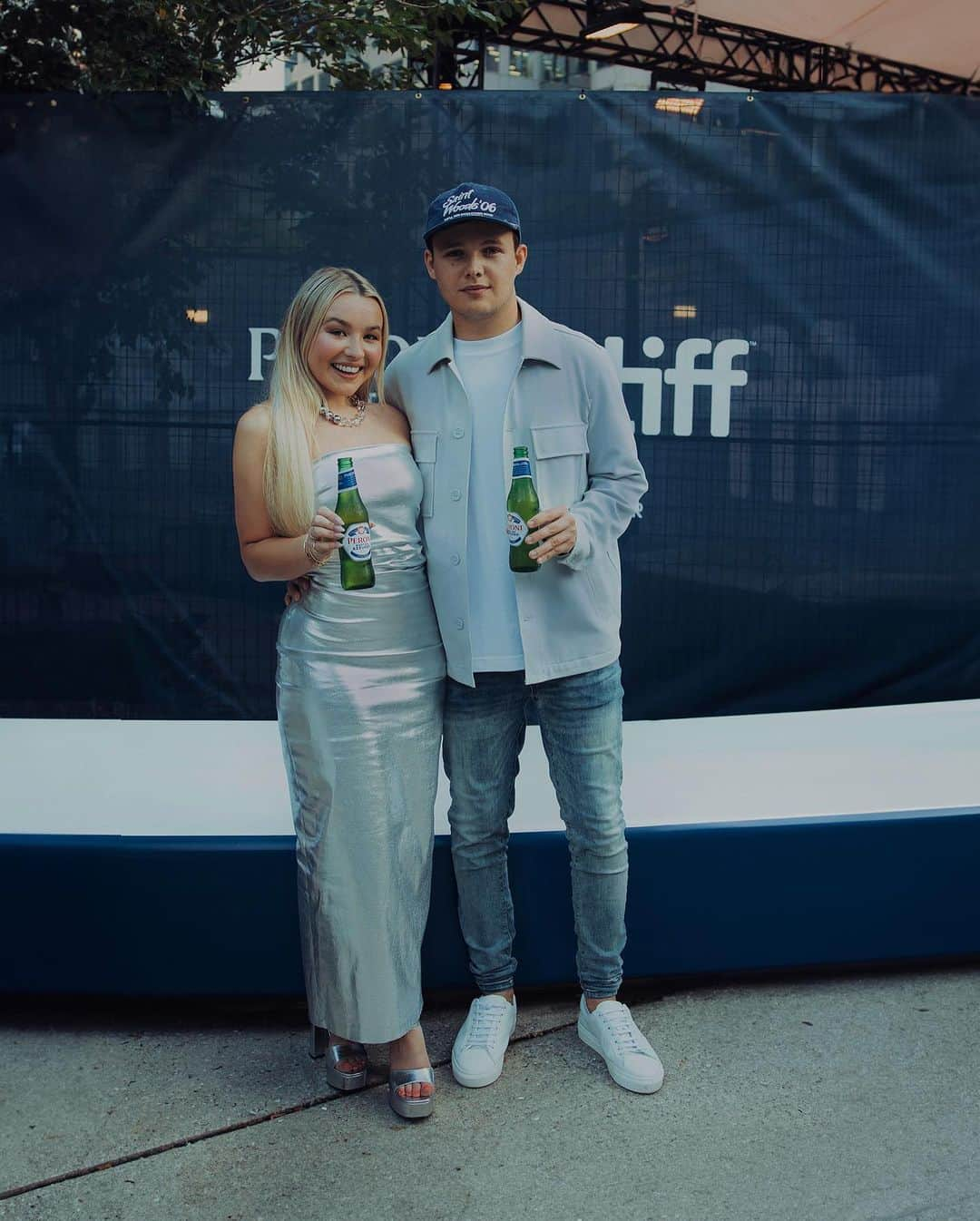 トーリ・ウェブスターのインスタグラム：「Thank you Peroni for having us at the House of Peroni Nastro Azzurro event at TIFF this year.   This year Peroni is back as the official beer sponsor of the festival, with the House of Peroni Nastro Azure at David Pecaut Square in Toronto. An italian style open house with an exclusive menu curated by celebrity chef David Rocco.   Be sure to check it out at the festival this year, with easy access to the public right in the festival square to escape for complimentary snacks and sips!   #PeronixTIFF #HouseOfPeroni @peroni_ca」