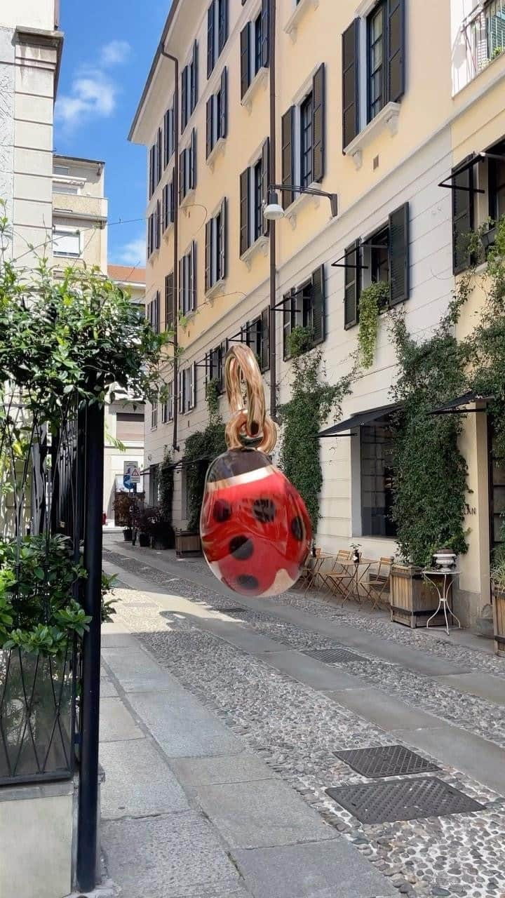 ドドのインスタグラム：「Bring your luck wherever you flutter! DoDo’s Ladybug charm in rose gold with bright enamel.  #DoDoJewels  #DoDoCharms」