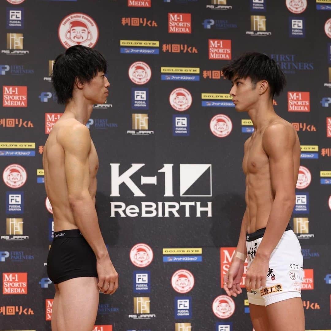 K-1【Official】のインスタグラム：「ReBOOT～K-1 ReBIRTH～ 📅Sun 10. September. 2023  🚩Yokohama Arena  Weight in✅  K-1 Super Bantamweight Title Fight 🇯🇵Kaneko Akihiro @akhiro_kaneko  vs. 🇯🇵Kumura Masashi @k3b.mss   [ @kakutou_abema | @unextjp_official | @dazn_jpn | @fitetv | #k1wgp ]」