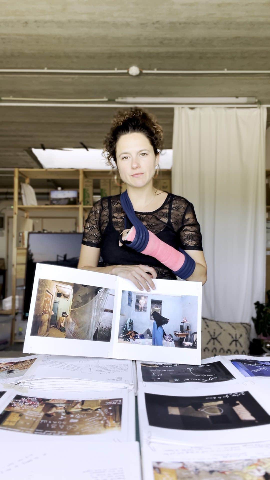 のインスタグラム：「@biekedepoorter: "The result was very beautiful in a way because people started to have conversations on top of the images about different topics. I think that in this way, I could show the complexity of the country a little bit more in my work.”⁠ ⁠ The relationships Bieke Depoorter establishes with her subjects are foundational to her artistic practice. In 2011, she made the first of many trips to Egypt in the wake of the revolution, seeking to earn the trust of individuals and families living through times of turmoil and suspicion to allow her to photograph them inside their homes.⁠ ⁠ These regular trips to the country resulted in As It May Be, a series heavily informed by her awareness as an outsider, both culturally and as a photographer. Returning to Egypt with a book dummy later, Depoorter invited people to write on top of the photographs, turning it into a collaborative project of multiple perspectives and views that challenge the viewer. ⁠ ⁠ Depoorter’s work is on show as part of the group exhibition Close Enough at @hangar.photoartcenter in Brussels, Belgium, until December 16.⁠」