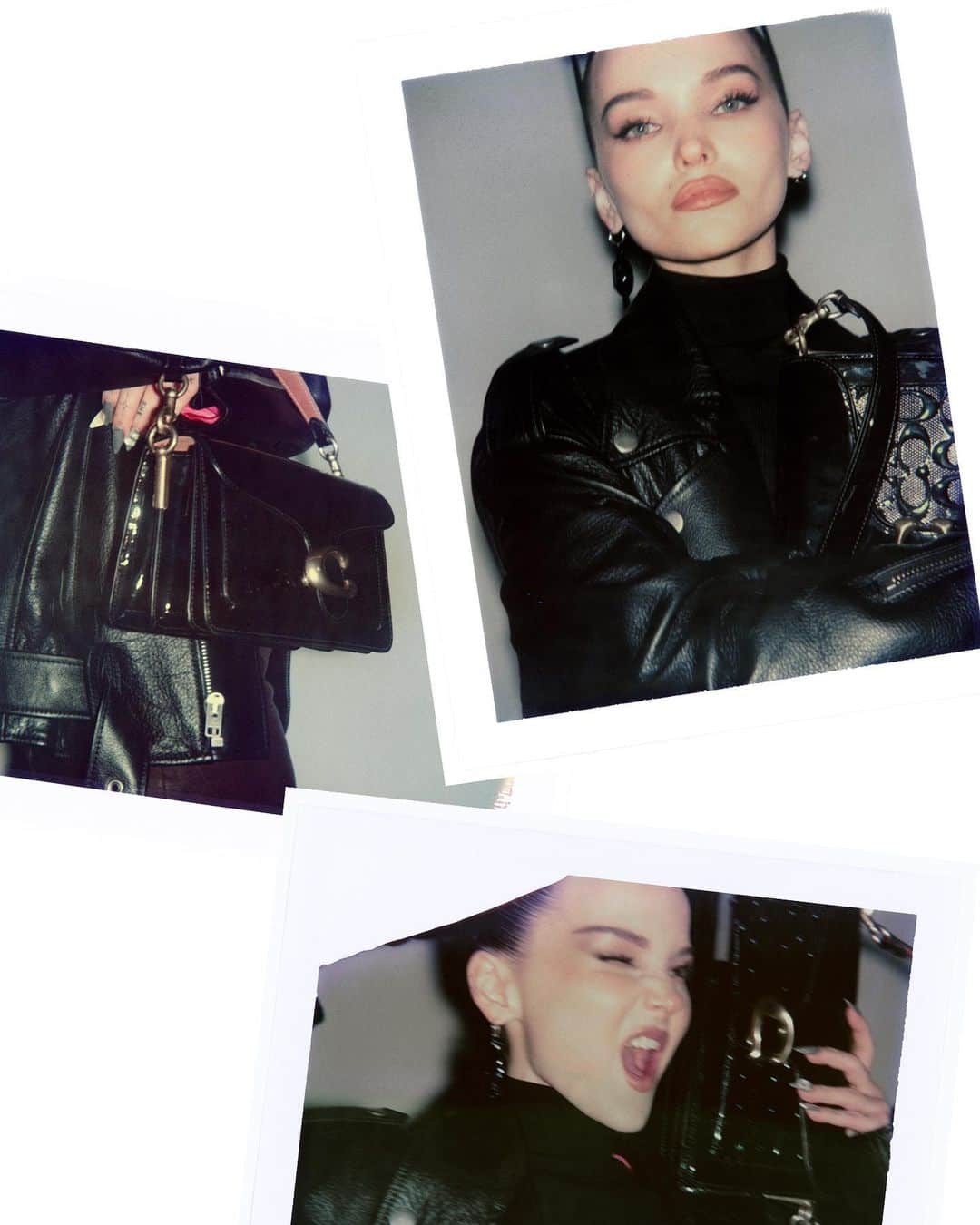 コーチのインスタグラム：「A night to remember. 📸💥 #CoachSpring24   #DoveCameron #LeeYoungji #LilBuck #Kemio   Photographer: @emmanuelsmonsalve  #WearYourShine #NYFW #CoachNY」