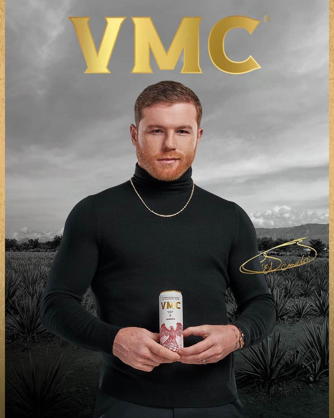 サウル・アルバレスのインスタグラム：「🇺🇸USA: ustedes que pueden🥵, disfruten en este sábado con @VMCdrinks.  Encuéntrenlas en su tienda de licores favorita. #ElOrigenAnteTodo」