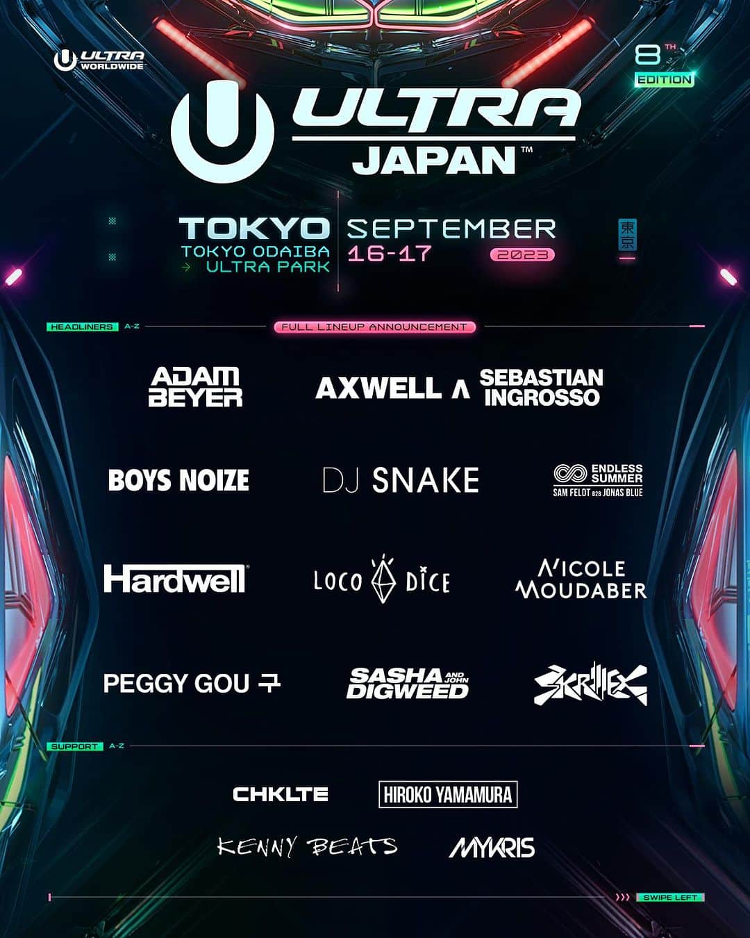 Ultra Music Festivalさんのインスタグラム写真 - (Ultra Music FestivalInstagram)「ULTRA Worldwide embarks on its tour through Asia in one week! Join us as we dance through Japan, Bali and Thailand over the next 3 weeks! #UltraWorldwide  @ultrajapan: Sept 16-17 @ultrabali: Sept 20-21 @ultrathailand: Sept 22 @resistance Bali: Sept 24-25」9月10日 3時21分 - ultra