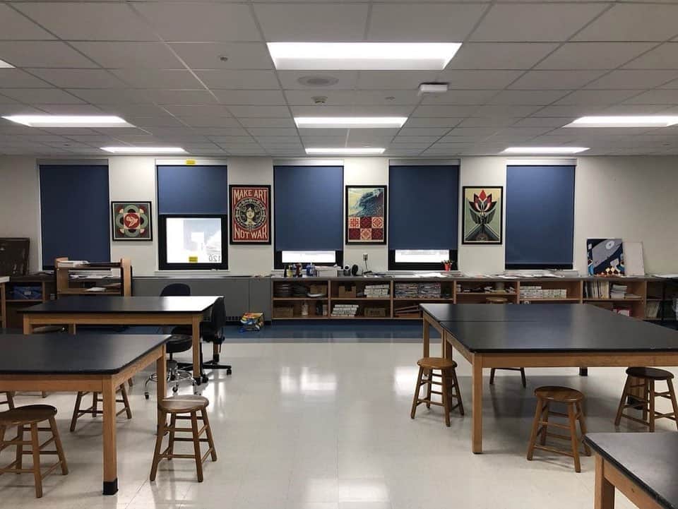 Shepard Faireyさんのインスタグラム写真 - (Shepard FaireyInstagram)「It's awesome to see my art in classrooms. Thanks @bellgfx for the support and for sharing this with your students! If you've decked out your space with my artwork, please tag your photo with #OBEYwallart, and I'd love to check them out.⁠ –Shepard」9月6日 7時04分 - obeygiant