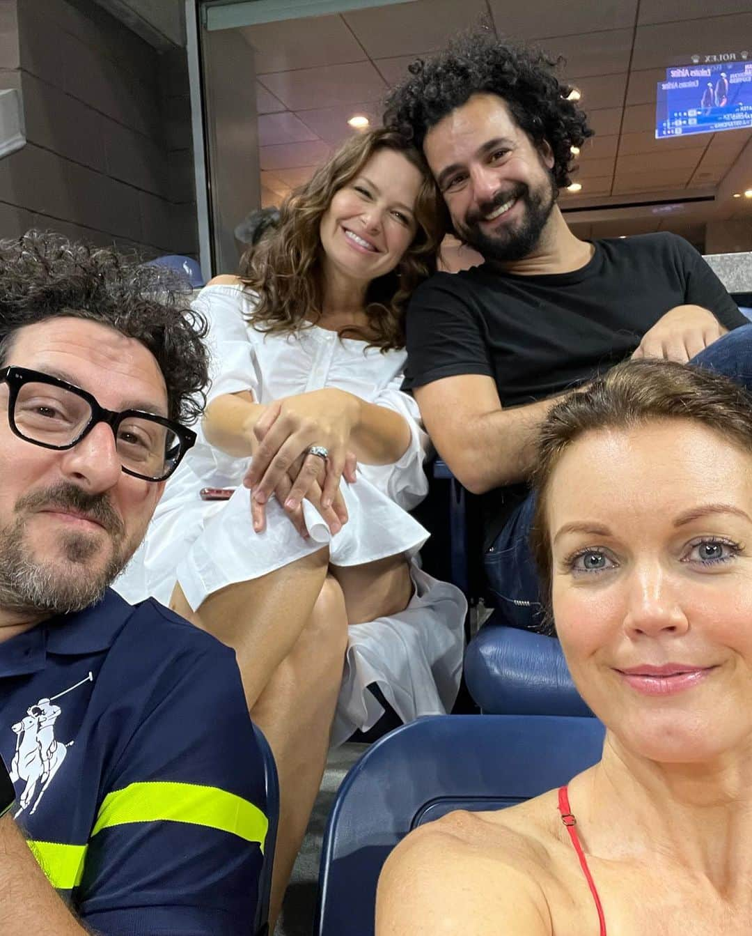 ベラミー・ヤングさんのインスタグラム写真 - (ベラミー・ヤングInstagram)「OH MY STARS! Y'all, we had the MOST FUN at the @usopen the last couple of days. I love this family of folks with everything in me, so it made it extra special to get to be there with them (thank you, Shonda!) - & WOW did we witness some INCREDIBLE #tennis. 😲 (that Sinner/Zverev match last night was unforgettable🤯 as was the privilege of getting to watch Mr. @carlitosalcarazz play in-person: on top of the prowess, what sheer joy 🤩💗) Hope each of you had an amazing (+long!) weekend too. Sending you so much love! #USOpen #NYC @usta #USTA WOWOWOW #ScandalFamForever 🎾🔥🥰🥂❤️🎉」9月6日 7時18分 - bellamyyoung