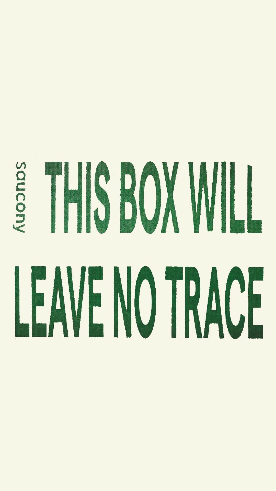 サッカニーのインスタグラム：「🔊⬆️: The sounds of a reusable and biodegradable package.  🥜: Made of corn & completely dissolvable under running water. 📦: An enclosed Give Back Box label so you can use the box to send your shoes to a partner charity. 📝: A note printed on seeded paper. Tear it up into pieces, add it to some soil with a bit of water, and it’ll sprout flowers! 💧: A custom Saucony reusable water bottle. 👟: Well...you’ll learn more about those real soon.  #LeaveNoTrace #TriumphRFG #sustainability」