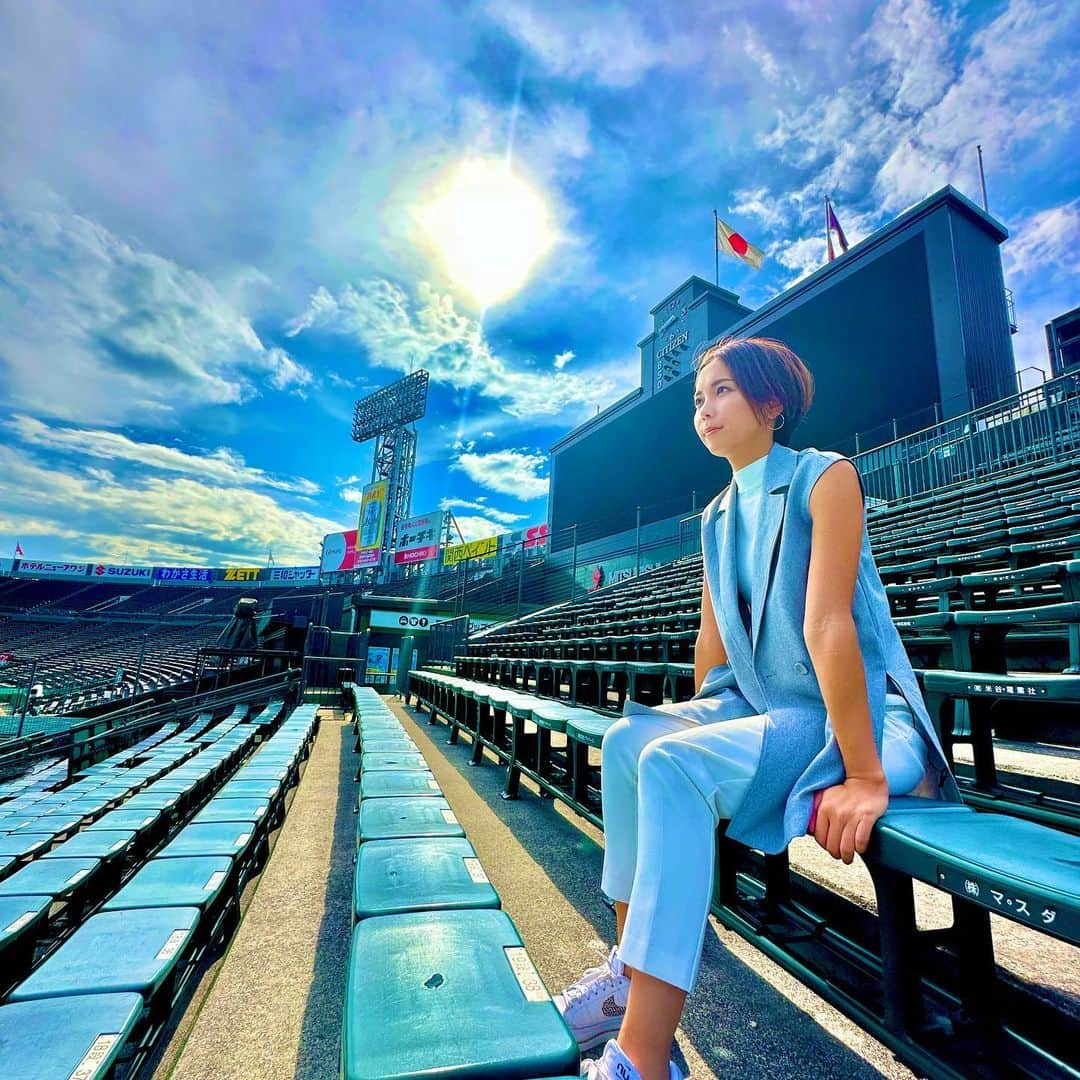 ヒロド歩美のインスタグラム：「#甲子園　⚾️」