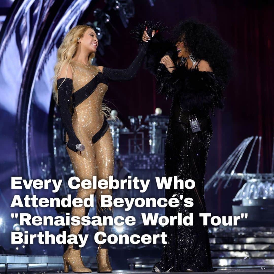 Just Jaredさんのインスタグラム写真 - (Just JaredInstagram)「Dozens of celebrities came out to celebrate Beyonce's birthday (and a few appeared onstage!) at her #RenaissanceWorldTour stop in Los Angeles. Tap this picture in the LINK IN BIO to see all of the guests! #Beyonce #DianaRoss #RWT Photo: Getty」9月6日 0時43分 - justjared