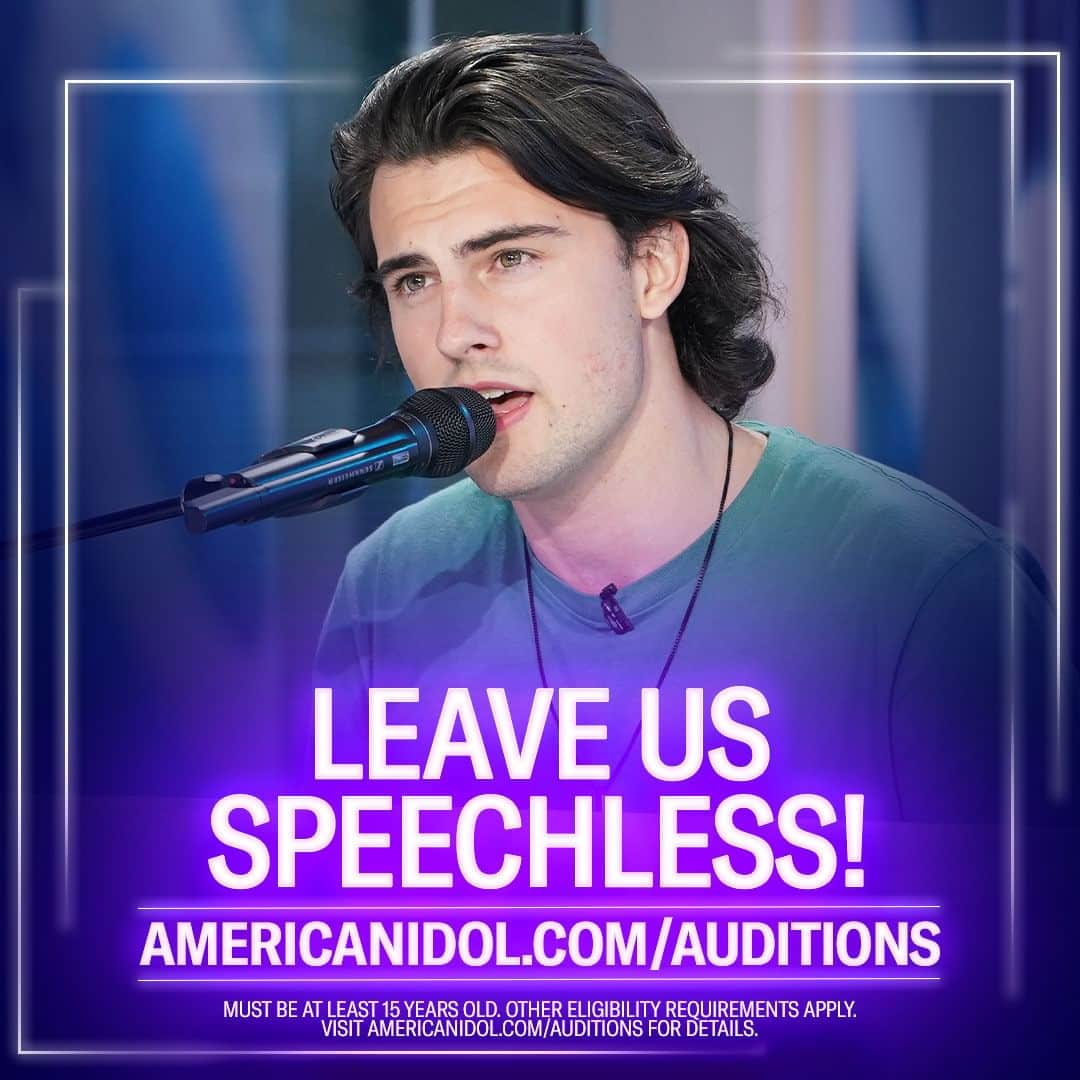 American Idolのインスタグラム：「Can YOU make ‘em swoon from the very first note? 😍🎶 You gotta sign up to audition! Sing tomorrow, Friday or during any Open Call!」