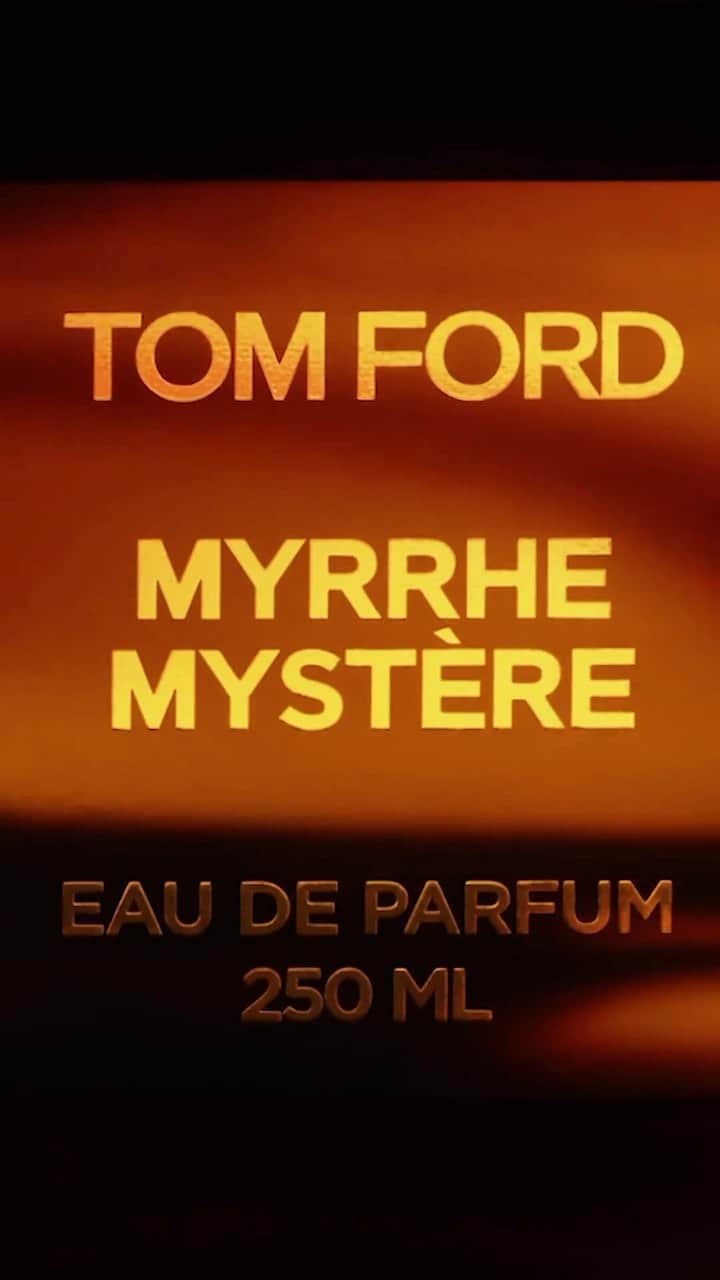トムフォードのインスタグラム：「Center yourself with Myrrhe Mystère, a grounding woody amber scent.   Director: @Mario_godlewski Creative Direction: @kstudio_ny  #TOMFORDBEAUTY #TOMFORD #TFMYRRHEMYSTERE」