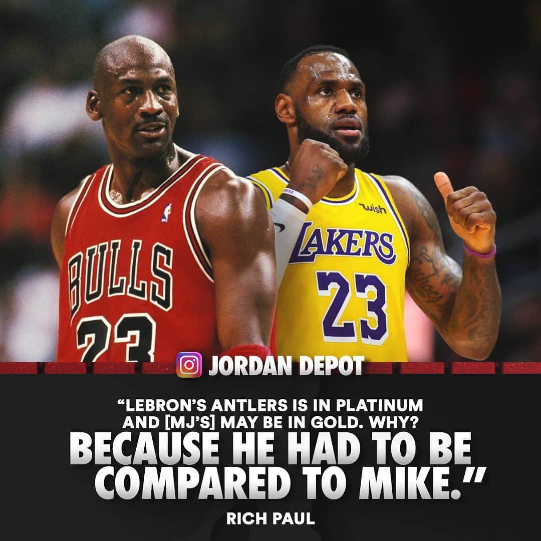 jordandepotのインスタグラム：「Rich Paul says LeBron is the GOAT. Thoughts?」