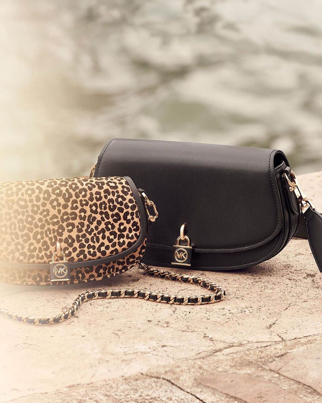 のインスタグラム：「The Mila for Fall 2023.   Crafted from a mix of luxe leather and tactile finishes, the Mila sits at the cross-section of fashion and functionality. With a braided chain-link strap and a signature padlock charm, the Mila is a lock for endless style and effortless ease season after season.   Photographed by @MaximePoiblanc」