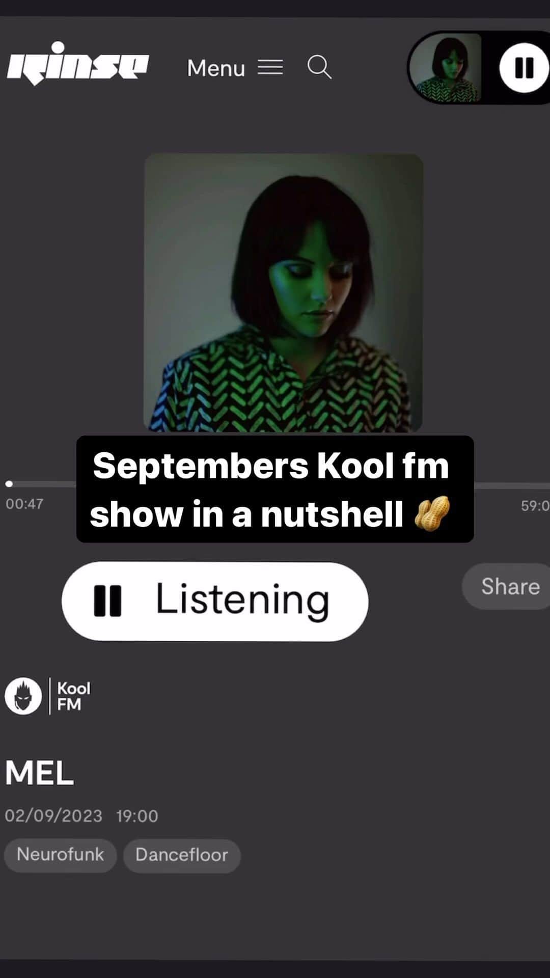 DJ Mel Clarkeのインスタグラム：「Brand new @koolfmofficial show just dropped! Head to the link in my bio 🫶🏻」