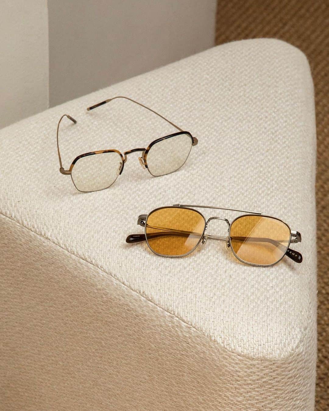 オリバーピープルズのインスタグラム：「Unconventional metal styles, Mandeville and TK-7 add intrigue to the everyday.」