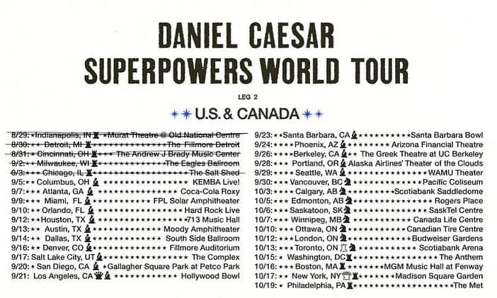ダニエル・シーザーさんのインスタグラム写真 - (ダニエル・シーザーInstagram)「US CANADA TOUR HAPPENING RIIIIIIIIIIGHT NOOOOOOOOOOW」9月6日 4時25分 - danielcaesar