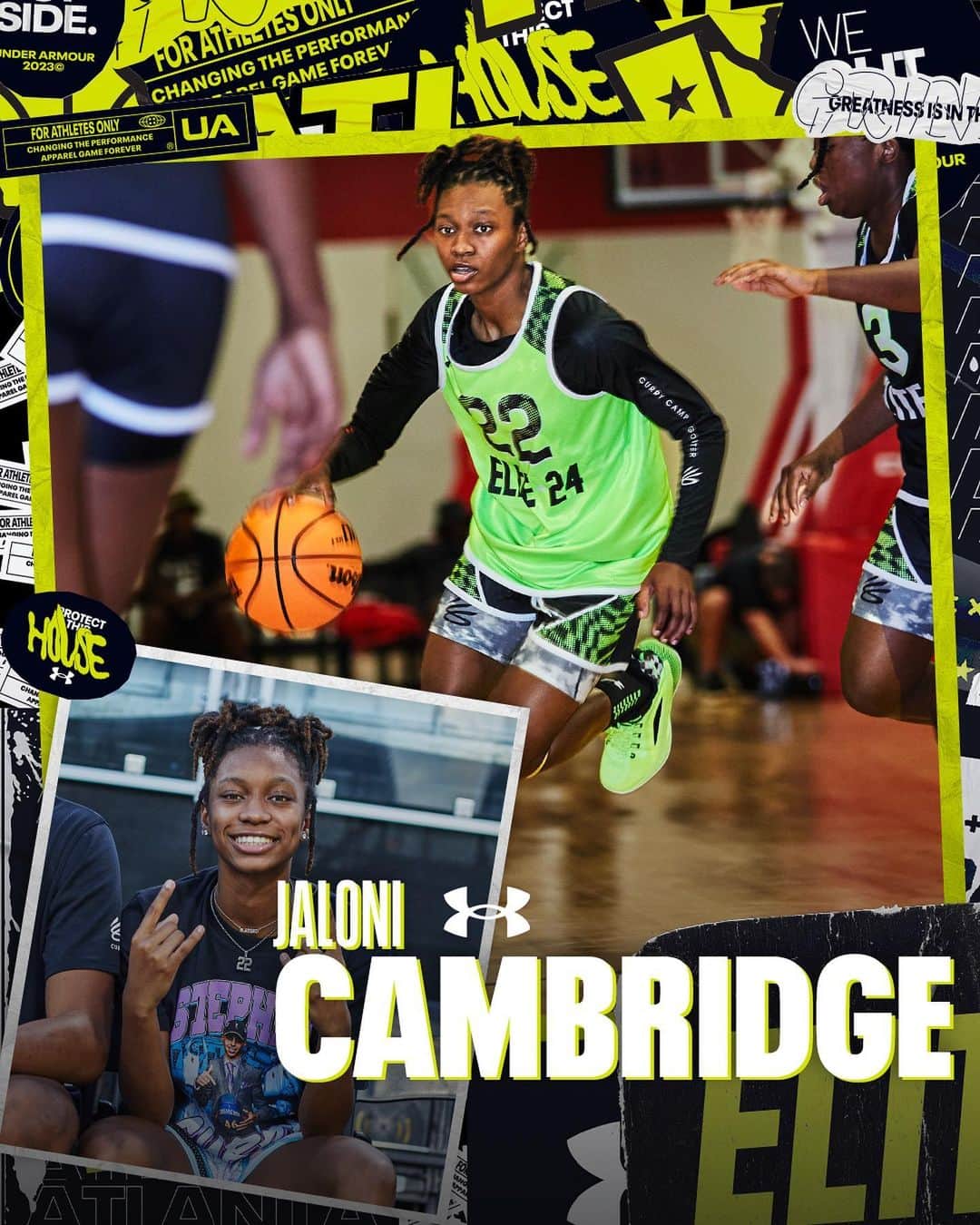 Under Armour Basketballのインスタグラム：「@jaloniiiii pulled up to ELITE 2️⃣4️⃣ to remind y’all about being the best guard in the Class of ‘24」