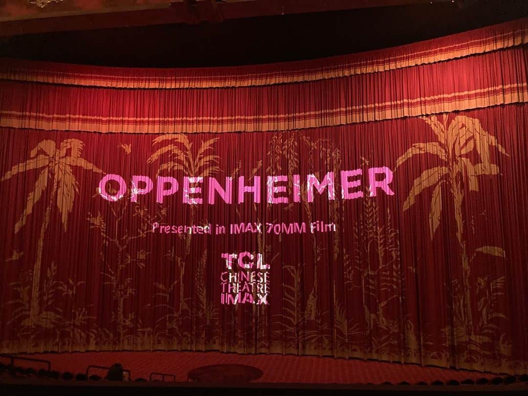 柳下毅一郎のインスタグラム：「Oppenheimer IMAX 70mm」