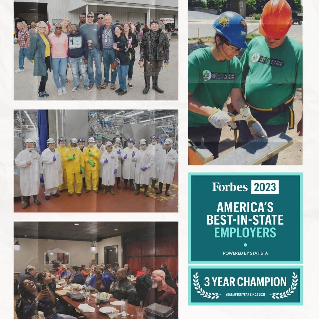 ジョンソンヴィルのインスタグラム：「We're thrilled to announce that for the third year in a row, Johnsonville has been named one of @forbes "Best Employers in Wisconsin" 👏   This achievement underscores our dedication to fostering a dynamic and thriving workplace for our exceptional team. We owe a heartfelt thank you to our incredible team members whose dedication, talent, and hard work have made this recognition possible.   But we're not stopping here! At Johnsonville, we live for excellence. We're committed to maintaining this high standard and are constantly seeking input from our team members to make our work environment even more exciting and rewarding.   Read more: https://www.johnsonville.com/news/johnsonville-recognized-among-top-15-best-wisconsin-employers/」
