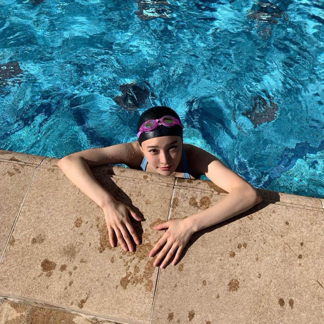 新田桃子さんのインスタグラム写真 - (新田桃子Instagram)「🩵🩵🩵  ※こちらの水着は競泳用ではなくファッション水着となります💦」9月6日 16時00分 - momottiiii