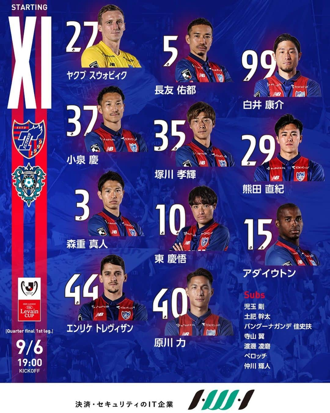 FC東京オフィシャルグッズのインスタグラム