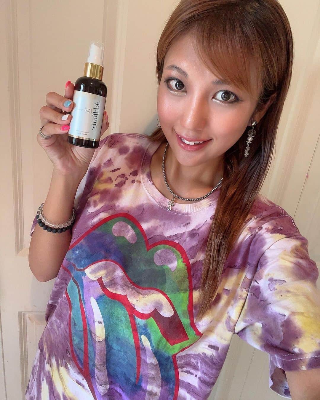 神谷麻美さんのインスタグラム写真 - (神谷麻美Instagram)「#Addfinity の#ミストローション だよ ️ ️ 顔、髪、体なん ...