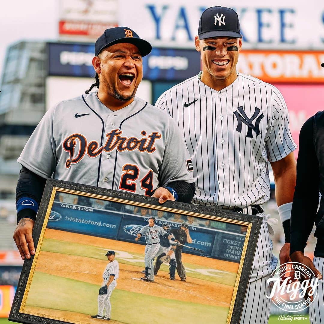 ミゲル・カブレラさんのインスタグラム写真 - (ミゲル・カブレラInstagram)「Thank you, @yankees! #GraciasMiggy」9月6日 8時41分 - miggy24