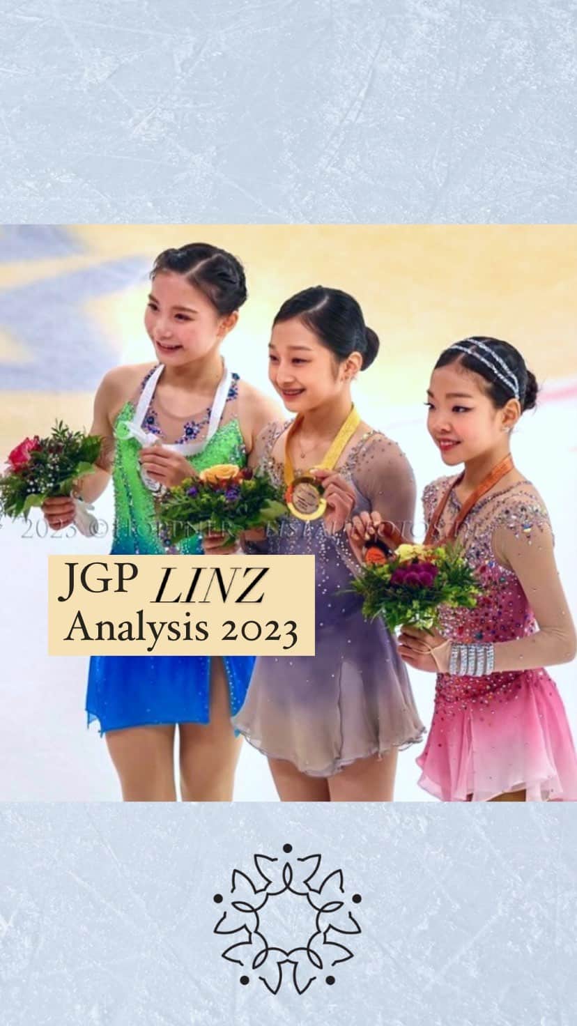 ポリーナ・エドモンズのインスタグラム：「🗣️ Highlights from the 2023 JGP Linz^  PODCAST EP 124✨I recap the Top 6 Women, Top 3 men, and all American skaters at the 2023 Junior Grand Prix in Linz, Austria:  -Jia Shin (KOR) -Haruna Murakami (JPN) -Minsol Kwon (KOR) -Stefania Gladki (FRA) -Iida Karhunen (FIN) -Ayumi Shibayama (JPN) -Josephine Lee (USA) + -Adam Hagara (SVK) -Hyungyeom Kim (KOR) -Beck Strommer (USA) + -Olivia Flores/Luke Wang (USA) + -Elliana Peal/Ethan Peal (USA) -Carolina Mullen/Brendan Mullen (USA)  💖  🎙Full Episode on Spotify and Apple Podcasts, Bleav in Figure Skating!   ____ #figureskatingpodcast #figureskating triplelutz #jgplinz #jiashin #harunamurakami #minsolkwon #ayumishibayama #josephinelee #isufigureskating」