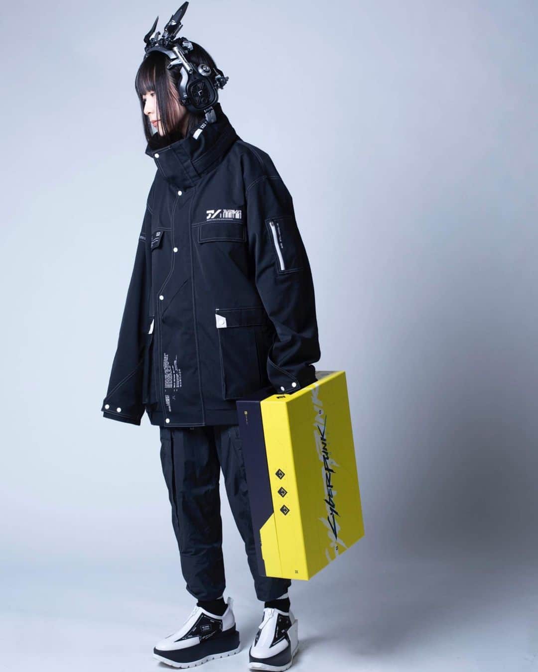 池内啓人のインスタグラム：「IKEUCHIproducts #cyberpunk2077 #cdpred  #サイバーパンク2077 #phantomliberty #仮初めの自由  #ikeuchiproducts #neotokyo  #otakuworld #gamers #cyberfashion」