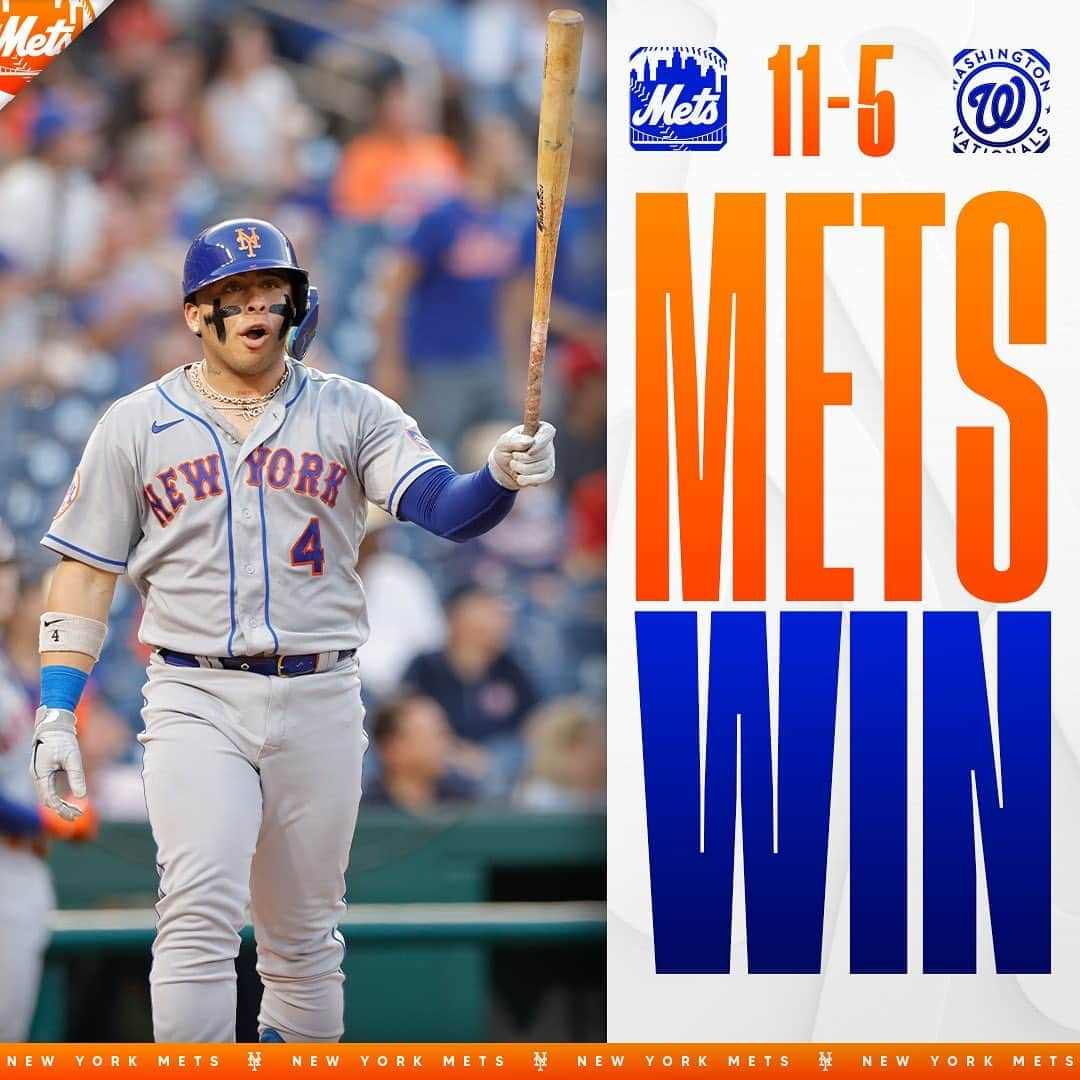 ニューヨーク・メッツさんのインスタグラム写真 - (ニューヨーク・メッツInstagram)「DC dub! #MetsWin #LGM」9月6日 10時39分 - mets