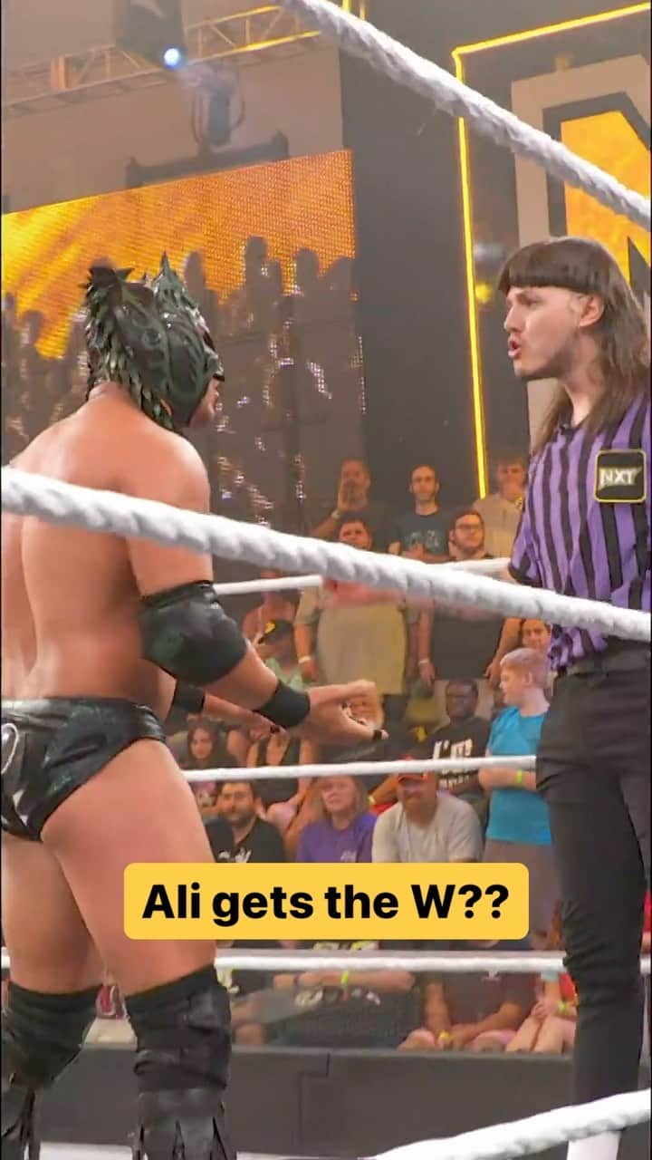 WWEのインスタグラム：「What did you just do @dominik_35?!?! 😱 #WWENXT」