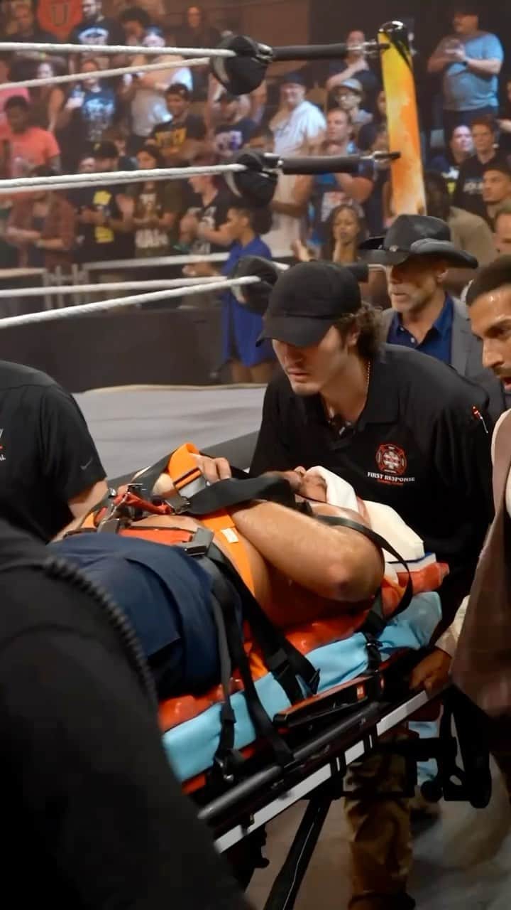 WWEのインスタグラム：「Von Wagner is currently being taken to a local hospital for evaluation and we will provide an update when available. #WWENXT」