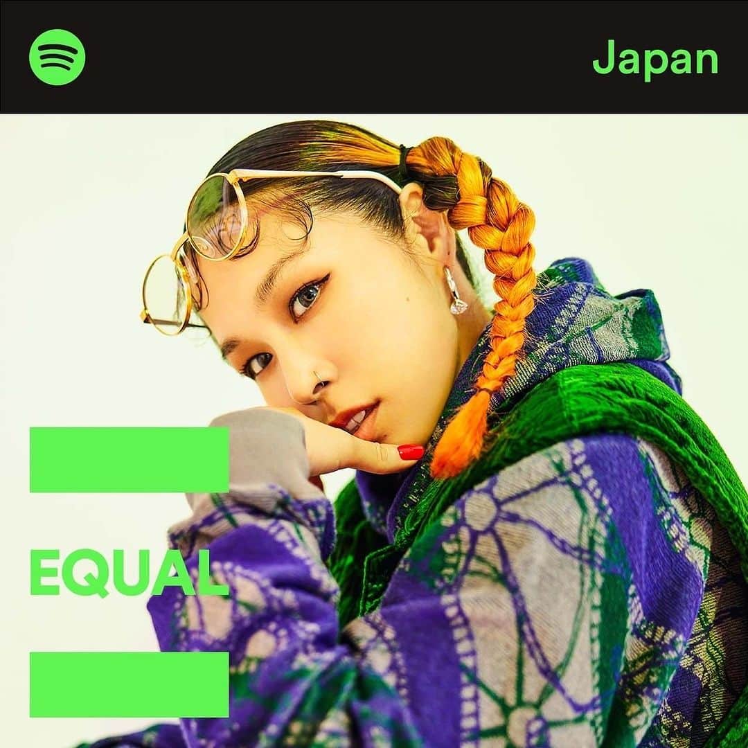 AIのインスタグラム：「今日も頑張ってるあなたがむくわれますように🙏🏼Respect to all ladies too🫶🏻  このプレイリストには最高なアーティストの曲がたくさんなので是非楽しんで下さい🤩  世界中の女性たちにスポットを当てた#Spotify のプログラム『EQUAL Japan』の9月度アンバサダーに選出🔥  ✅EQUAL Japan spoti.fi/EQUALJAPAN  @spotifyjp  #SpotifyEQUAL #AI #respect_all」