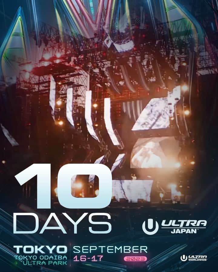 Ultra Japanのインスタグラム：「10 DAYS LEFT to ULTRA JAPAN !! 10日後に熱狂が待っている💥  1 DAY TICKET 好評発売中‼️💨  👇TICKETS👇 >> @ultrajapan   10 DAYS LEFT to ULTRA JAPAN !! The frenzy awaits in 10 days 💥.  👇TICKETS👇 >> @ultrajapan   #UltraJapan #UltraJapan2023 #ウルトラジャパン」