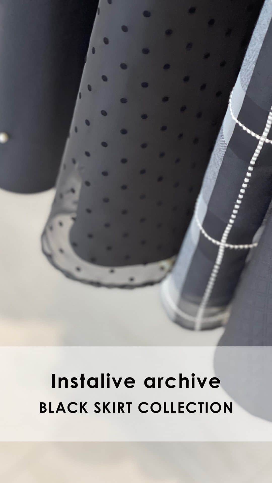 Tsuru by Mariko Oikawaのインスタグラム：「【PRE ORDER】オンラインストア限定 BLACK SKIRT COLLECTION」