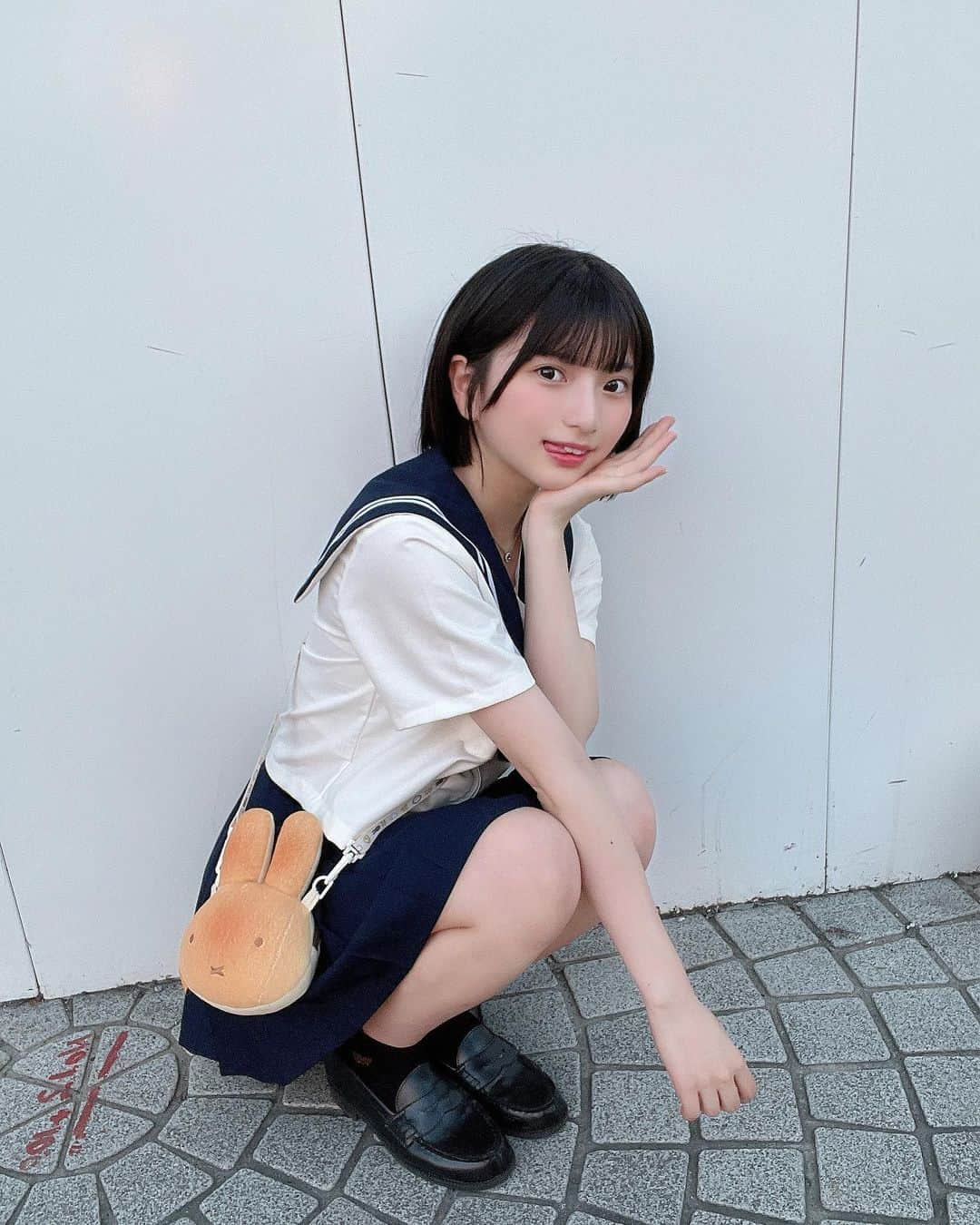 姫野ひなのさんのインスタグラム写真 - (姫野ひなのInstagram)「おはのん〜♡セーラー服、すき？🥰」9月6日 13時18分 - pi._.y