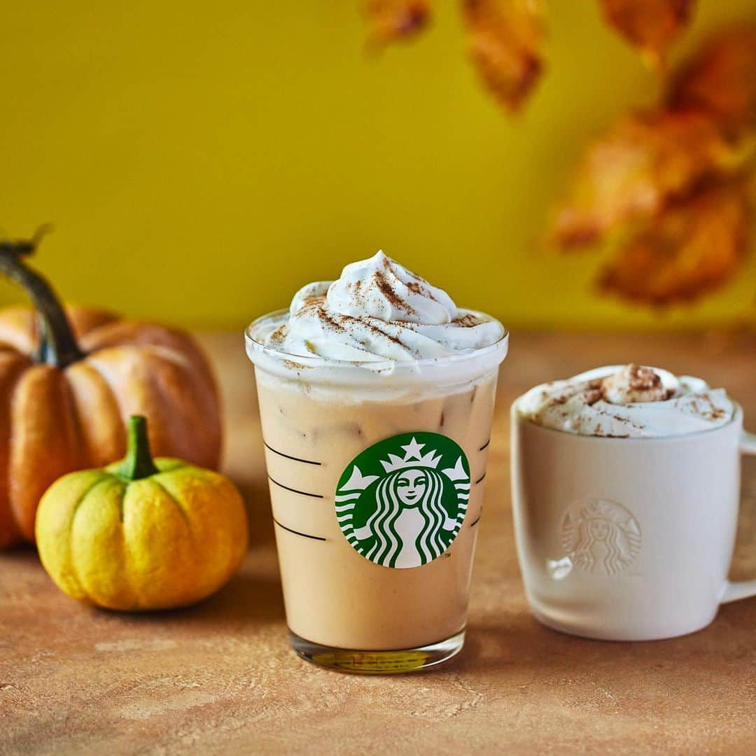 スターバックス JPのインスタグラム：「🎃 #パンプキンスパイスラテ is back☕ 海外でも #PSL の愛称で親しまれるドリンクで、秋の訪れを楽しみませんか✨  #スターバックス」