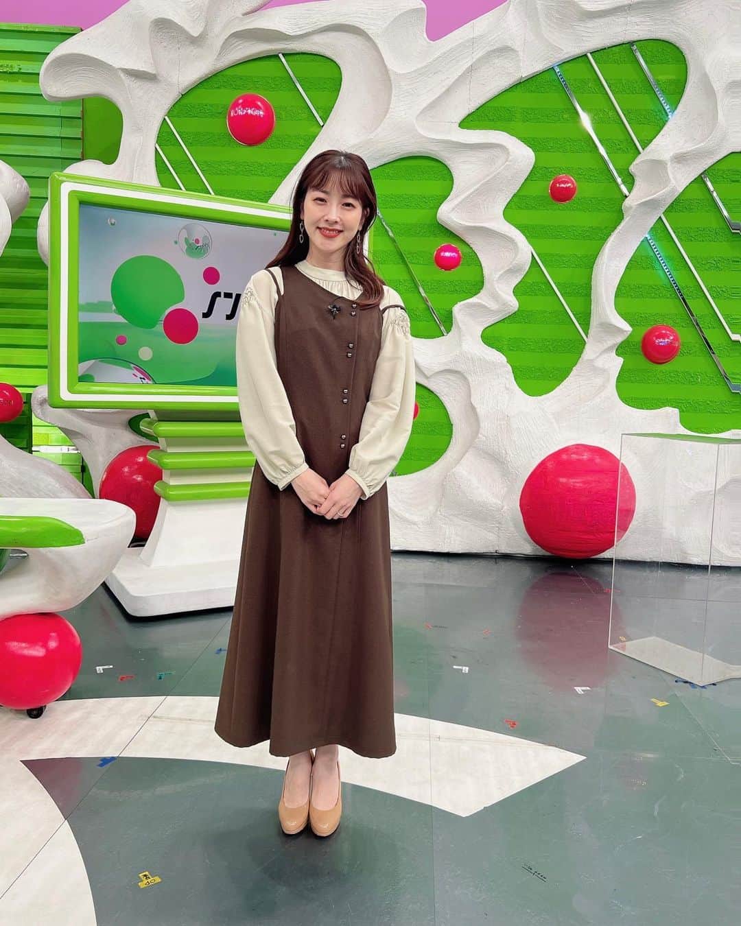【公式】『ノンストップ！』のインスタグラム：「・ 本日もありがとうございました☺︎   #三上真奈 @mana.mikami47  #衣装」
