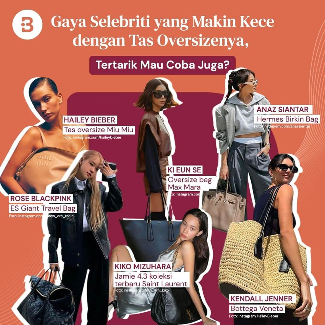 Beauty | Health | Fashionさんのインスタグラム写真 - (Beauty | Health | FashionInstagram)「Tas oversize emang bisa jadi andalan untuk kamu yang kalo lagi pergi-pergi harus banyak bawa barang, meskipun ukurannya yang besar, tapi tetap bisa membuat kamu tampil kece, kok!  Kayak para artis ini yang looknya makin kece dengan tas oversize yang menemani.  Look siapa nih yang paling mencuri perhatian kamu?😍 —-- Jangan lupa untuk follow @Beautynesia.id  untuk berita menarik seputar wanita dan lainnya!  Follow juga instagram : @beautynesianews 💄 @mommyasia.id 🤰🏼👶🏻 —---- #fashion #tas #tasoversize #oversize #tasbawaan #tasjinjing #tasbahu #artisindonesia #artisinternasional #look #kece #modis #manis #beautynesiaid」9月6日 15時11分 - beautynesia.id