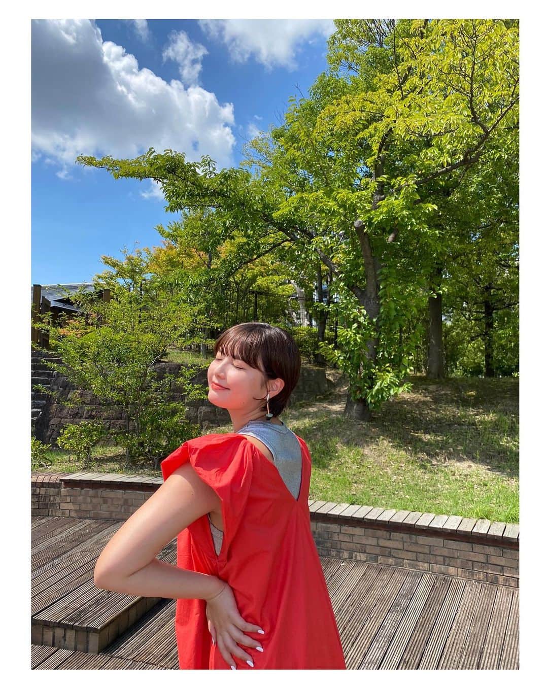 箭内夢菜のインスタグラム：「載せていなかった最近のお衣装です♡  最初のワンピースと、花柄のセットアップは 『ふくしまフードフェス』での衣装でした☀️  素敵な浴衣は、荒汐部屋のパーティーの際に着させていただきました👘✨  ありがとうございました*ﾟ   #発見ふくしま」