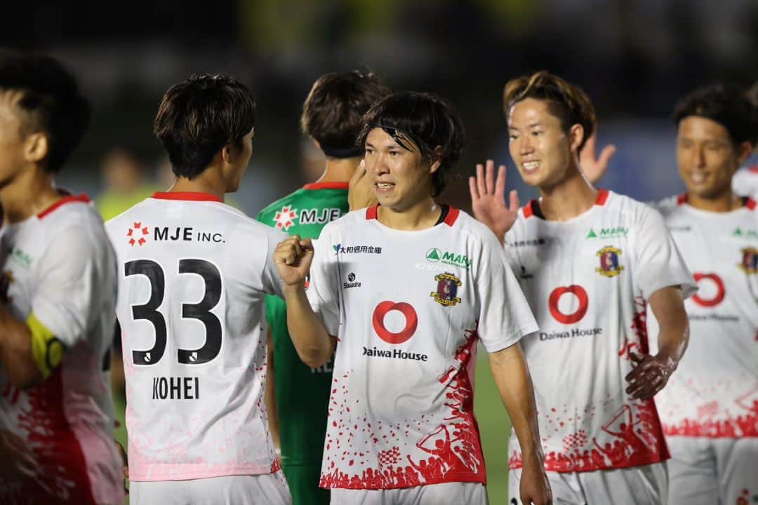 可児壮隆のインスタグラム：「第25節vsアスルクラロ沼津1-0  3連勝🔥 応援ありがとうございました。  #奈良クラブ #可児壮隆」
