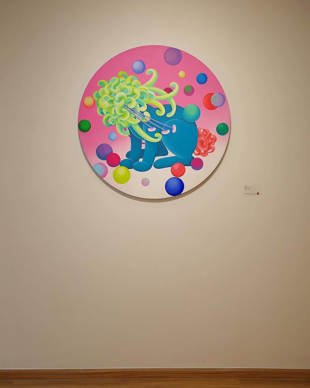 晴日のインスタグラム：「Bold 80 cm acrylic on canvas」