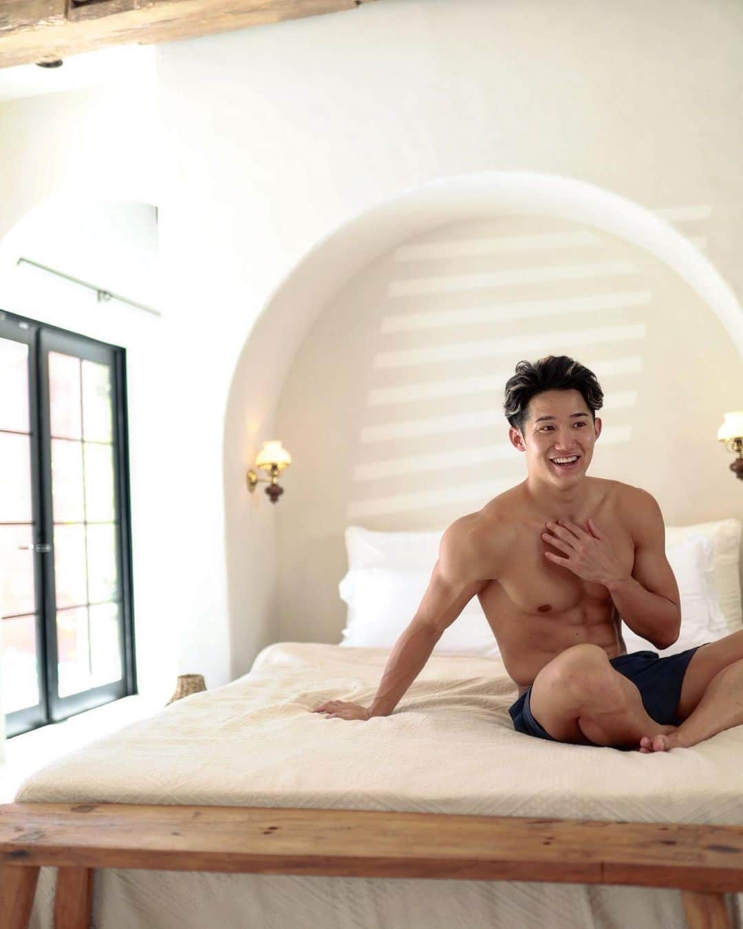 荒井陸のインスタグラム：「😁🛏️」