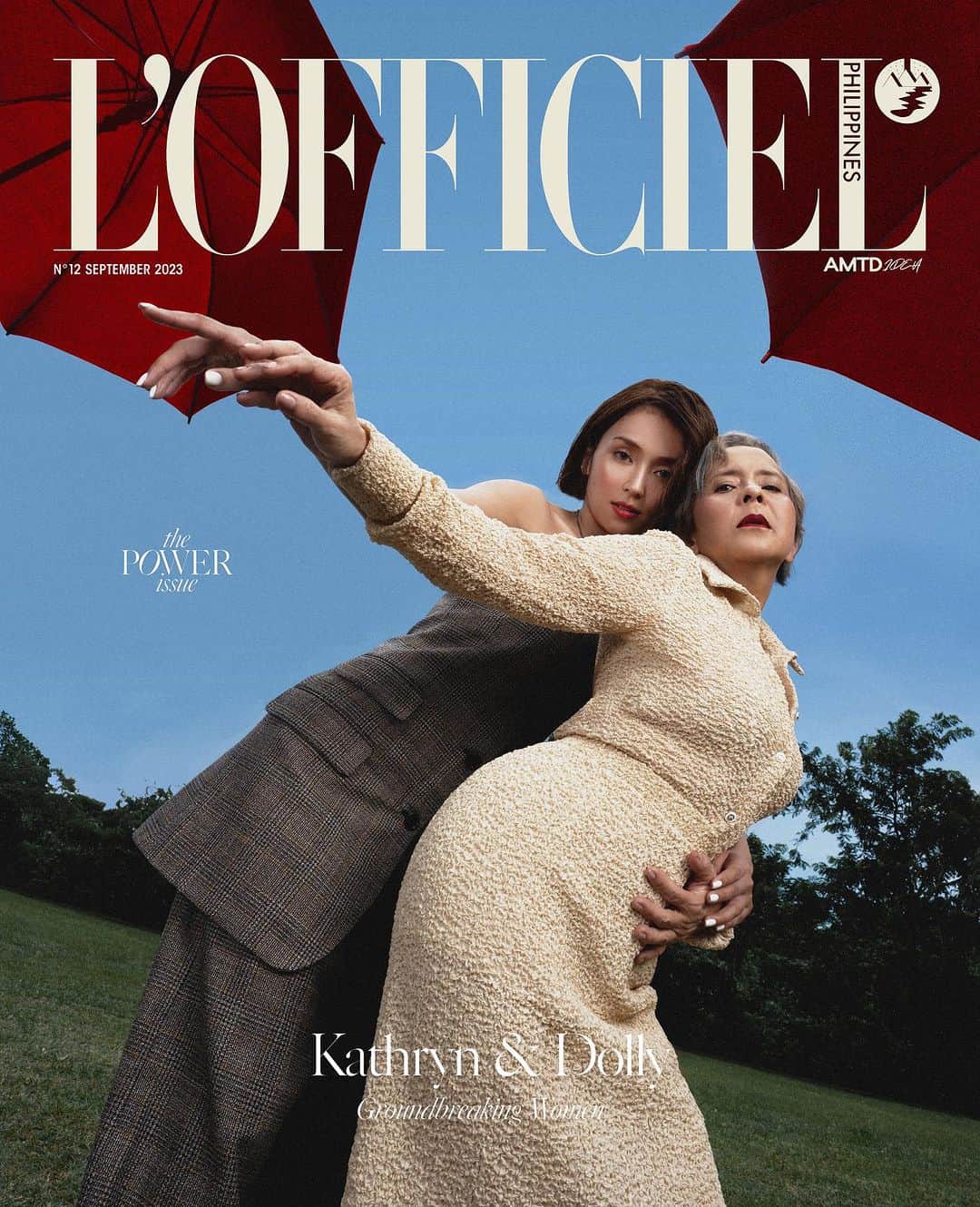 Kathryn Bernardoのインスタグラム：「Two actors, two talents, two women who have a lot more in common than you think—the bright stars of our September 2023 cover are Dolly de Leon and Kathryn Bernardo.   Link in bio for a digital sneak peek, and read the FULL cover story in our latest print edition available via lofficielph.com   Photography by Charisma Lico Styling and creative direction by Loris Peña Produced by Loris Peña and Yanna Lopez Hair by Brent Sales and John Valle Makeup by Ricci Chan and Justine Del Rosario Video direction by Aijalonica Lei Light direction by Joey Alvero Shoot assistant: Tere Gabat Photo assistants: Jaz Orbe, Ruel Constantino, JR Paylon, and Erwin Arda Video assistant: Diane Bernardo Cover story by Jam Pascual Intern: Frances Laman Location: The Old Grove Farmstead, Lipa, Batangas  #KathDollyforLOfficielPh #LOfficielPH」