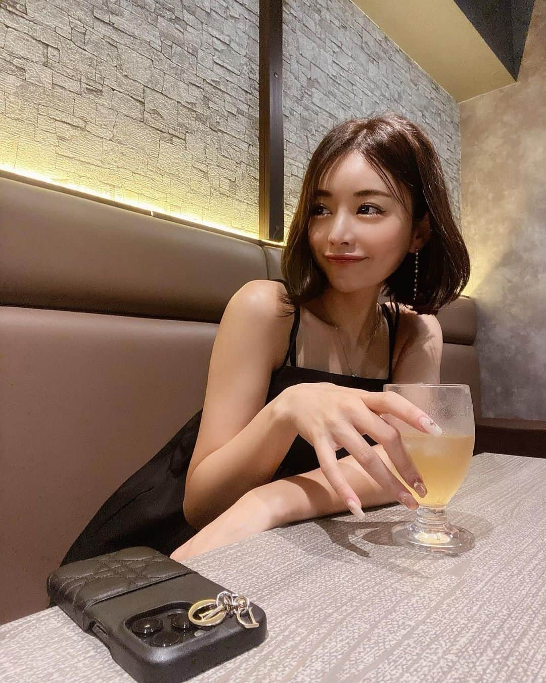 山本彩未のインスタグラム：「ある日のランチ☀️ 髪が少し伸びました🤍  #ボブ#夏#ランチ#lunch」