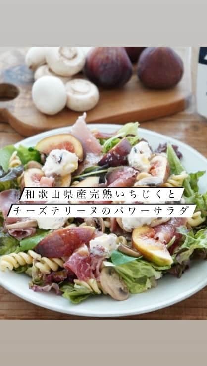 和歌山県食品流通課のインスタグラム：「食べてからだを整える、かんたん野菜レシピ🙋‍♀️  #Repost @maotomat ⁡ ˗˗˗˗˗˗˗˗˗˗˗˗˗˗˗˗˗˗˗˗˗˗˗˗˗˗˗˗˗˗˗˗˗˗˗˗˗˗˗ 野菜が好きな人は「もっと好き」に。 苦手な人は「ちょっと好き」に。 知っておきたいレシピと情報お伝えしています。 ˗˗˗˗˗˗˗˗˗˗˗˗˗˗˗˗˗˗˗˗˗˗˗˗˗˗˗˗˗˗˗˗˗˗˗˗˗˗˗ ⁡ 今日は、HIGH FIVE SALADから新しく発売されるミールキットをご紹介させてください🙇‍♀️✨ ⁡ 2016年の創業当初からメニュー監修をさせていただいている、私にとって本当に特別なお店です。 ⁡ 有難いことにリピーターのお客様が多い一方で、 「お店が遠くて通うのが難し」 「パワーサラダを手軽に生活に取り入れていきたい」 そんなお話をいただくことも増えました。 ⁡ そんな中作られたのが、パワーサラダの定期便「POWER SALAD BODY」です。 ⁡ カット、調理済みの食材が1つ1つ包装されているので、キットが届いたらあとは盛り付けるだけ。 その手軽さも続けられるポイントです😊 1箱で、お腹いっぱいボリューム満点サラダが3回分楽しめます。 ⁡ 今回のPOWER SALAD BODYは、和歌山県とのコラボレーション✨ ⁡ 美味しい！健康わかやま×HIGH FIVE SALAD ⁡ 第1弾 和歌山県産完熟いちじくとチーズテリーヌのパワーサラダ ˗˗˗˗˗˗˗˗˗˗˗˗˗˗˗˗˗˗˗˗˗˗˗˗˗˗˗˗˗˗˗˗˗˗˗˗˗˗˗ 贅沢にも旬のいちじくがゴロゴロ入ったパワーサラダ。 和歌山県はいちじくの生産量も日本一なのです。 生ハムも驚くほどどっさり入っていて、 相性の良いオリジナルチーズテリーヌも一緒に🥰 お酒が好きな方にもたまらない食材の組み合わせです。記念日やおもてなしのサラダに使っていただいても…🥂✨ ˗˗˗˗˗˗˗˗˗˗˗˗˗˗˗˗˗˗˗˗˗˗˗˗˗˗˗˗˗˗˗˗˗˗˗˗˗˗˗ 発送日9月14日or15日 (締切は9月10日です) ⁡ 詳細はこちらからご確認ください。 https://highfivesalad.com/collections/limited-%E6%9C%9F%E9%96%93%E9%99%90%E5%AE%9A ⁡ ⁡ ぜひ、お気軽にパワーサラダをお試しください🥗 ⁡ #パワーサラダ #ハイファイブサラダ #highfivesalad #powersaladbody @tasty_healthy_wakayama #おいしい健康わかやま #和歌山県 #なんて素敵な和歌山なんでしょう #wakayama #insta_wakayama #おいしく食べて和歌山モール ⁡」