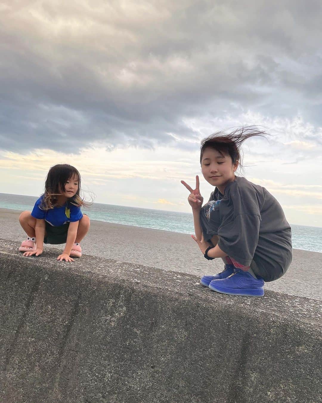 娘さんのインスタグラム写真 - (娘Instagram)「海！」9月6日 19時17分 - morike_cyucky_musme