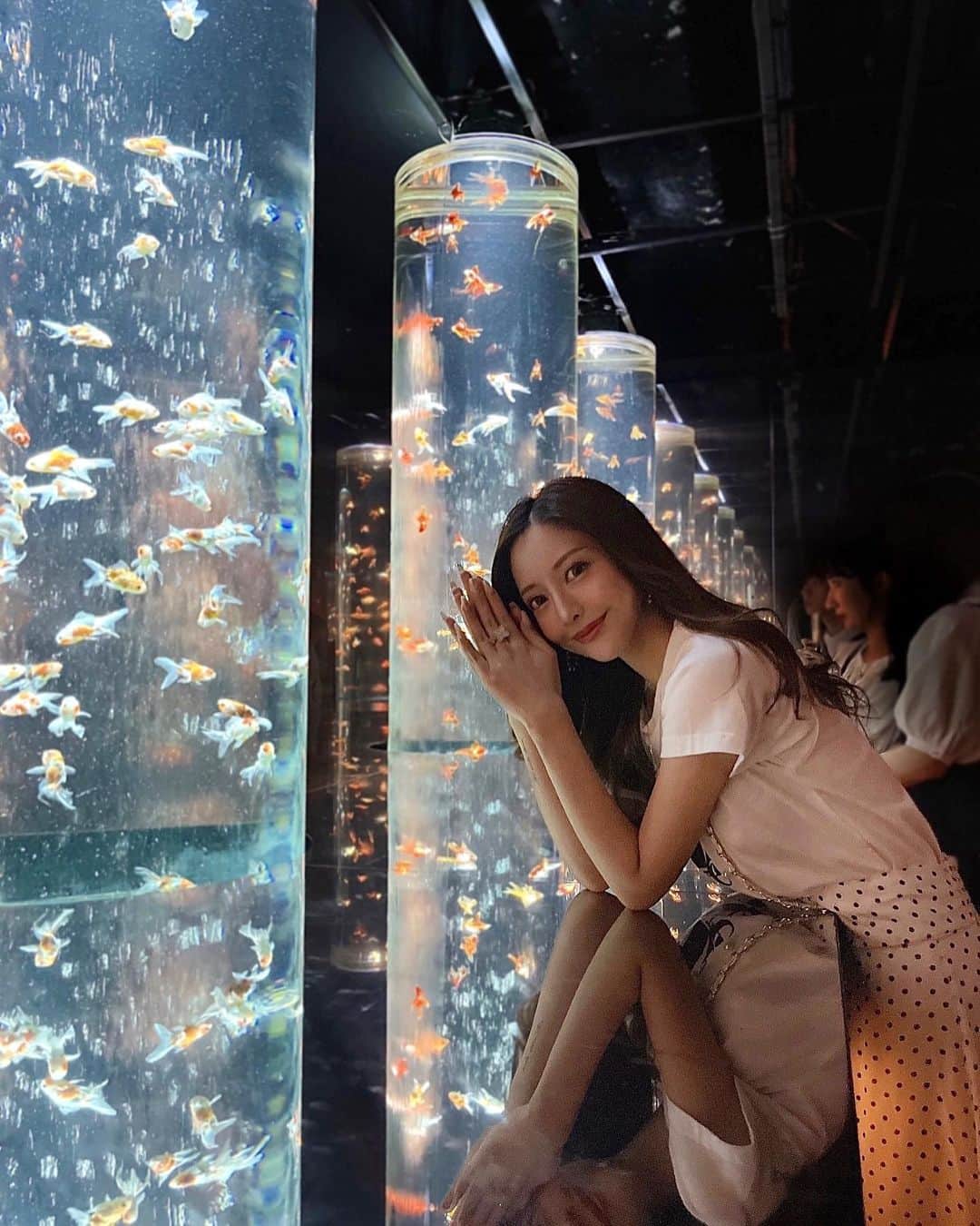 橋本恵里花のインスタグラム：「@artaquarium_official 🐠⚗️💠」