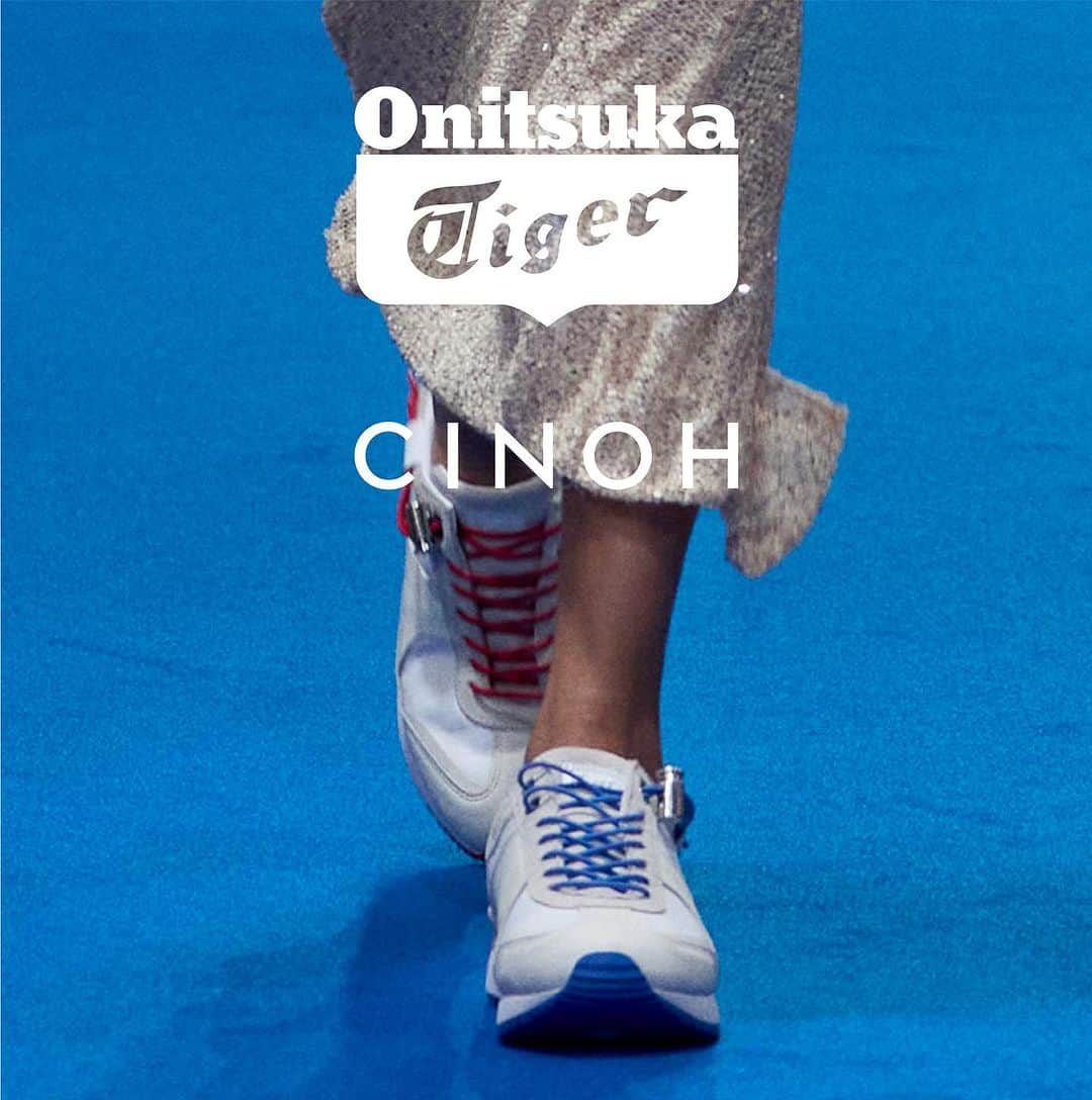 チーノのインスタグラム：「SS24 RUNWAY SHOWで発表された Onitsuka Tiger × CINOH のコラボスニーカーTIGER TRACER EX  下記の期間、表参道ヒルズ店 @cinoh_omotesando にて予約を承ります。 予約受付期間：9月7日(木)〜18日(月)  期間中、店頭にてサンプルをご用意しております。 実際にお手にとってご覧いただける機会となっております。 ぜひこの機会にご覧くださいませ。 ※9月7日(木)16:00〜20:00はプレスプレビューのため一時閉店いたします。  CINOH表参道ヒルズ店 電話番号 03-6447-1030  営業時間　11:00〜20:00  ストアインスタグラム： @cinoh_omotesando    尚、CINOH ONLINE STOREでは先行予約を受付中です。 プロフィールに表示のURLより予約ページをご覧いただけます。 予約受付期間：9月1日(金)20:00〜18日(月)23:59  #CINOH #OnitsukaTiger_CINOH #cinoh_official  #CINOH_OMOTESADOHILLS #CINOH_WOMENS #CINOH_MENS」