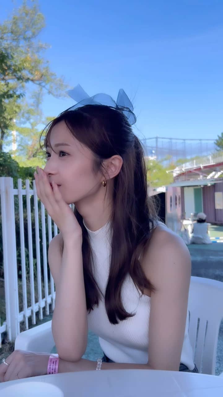 松川星のインスタグラム：「⁡ このあとバンデット乗って びしょ濡れになりました😧☔‬」